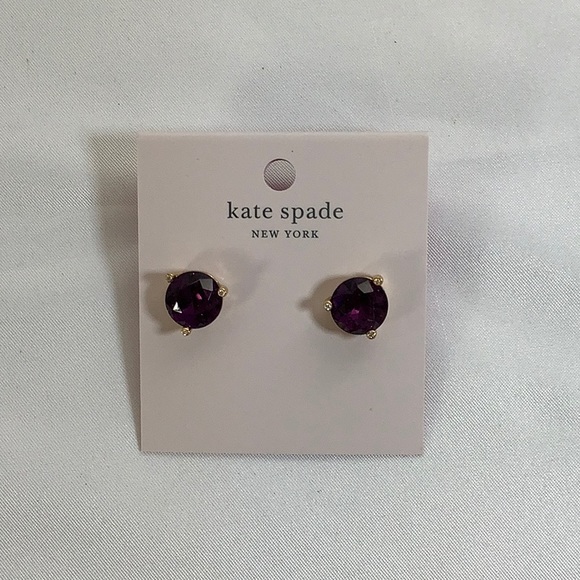 NWT Kate Spade Purple Earrings - Picture 1 of 2